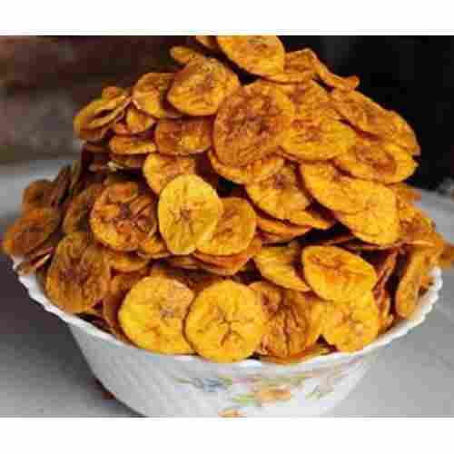 Naturally Crispy Delicious Yummy And Tasty Sweet Round Shape Banana Chips