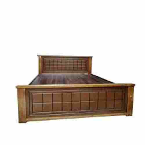 Comfortable Termite Resistance Stylish And Strong Brown Wooden Bed 