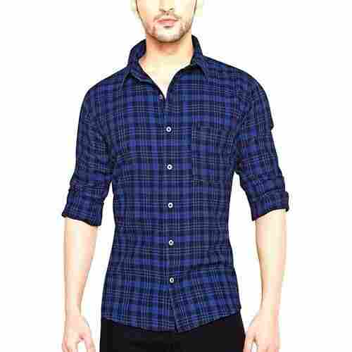 Men'S Traditional Style Ideal Comfortable Casual Wear Cotton Check Shirt