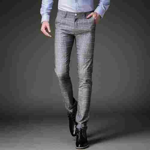 Men Skin Friendly Lightweight Comfortable And Breathable Grey Formal Pants
