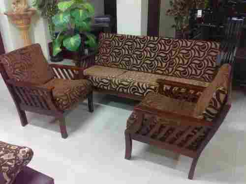 Modern Easy To Clean Classic Look Elegant Fancy Stylish Brown Sofa Set