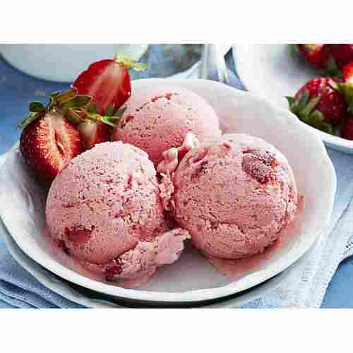 Mouth Watering Delicious Taste Sweet Hygienically Prepared Strawberry Fruit Ice Cream