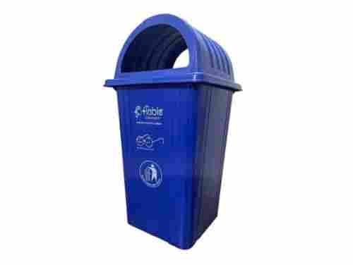 Blue Rectangular Pvc Plastic Open Top Garbage Waste Bin