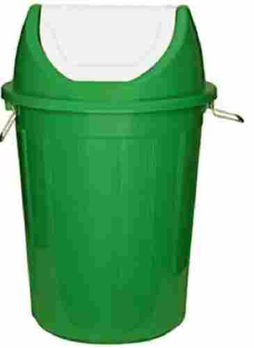 Capacity 60 Liter Green And White Pvc Plastic Body Garbage Dustbin