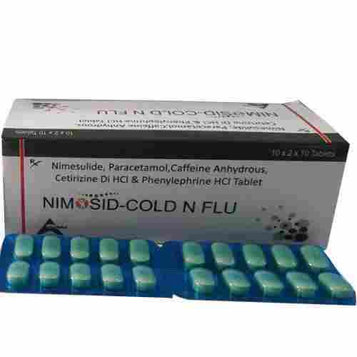 Nimesulide Anti Cold Tablets Use For Fever, Cold And Headache Symptoms