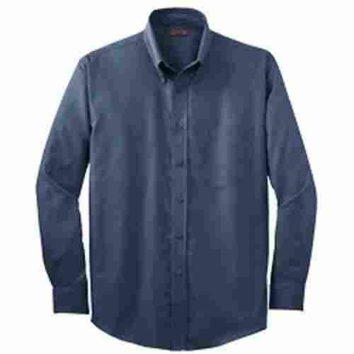 Men'S Stylish Blue Premium Quality Pure Cotton Casual And Party Wear Shirt