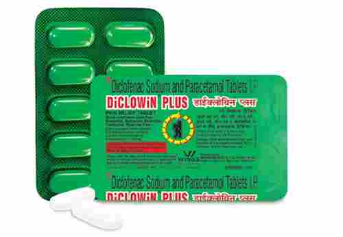 Diclofenac Sodium And Paracetamol Tablets Pack Of 10 Tablet 