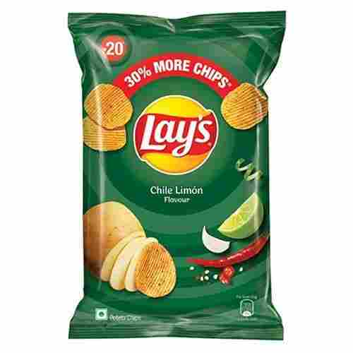 Chilies And Naughty Lemons Spicy Flavor Fried Lays Potato Chips, 52 G Pouch