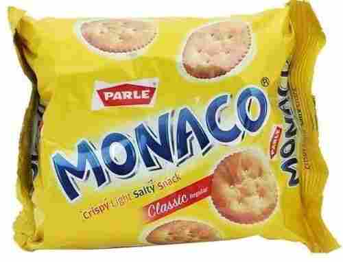 Pack Of 40 Gram Cream And Delicious Semi Hard Low Fat Top Parle Monaco Biscuit 
