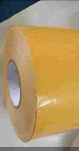 Length 30 M Width 20mm Yellow Round Shape Single Sided Plain Ds Hdpe Fabric Tape For Sealing