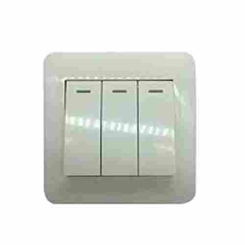 220volts Modular Electrical Three Button 1 Way Control On/Off Wall Switches