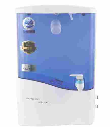 25 Watt 10 Liter Capacity Rectangle Shaped Sky Blue Wall Mounted Ro Water Purifier
