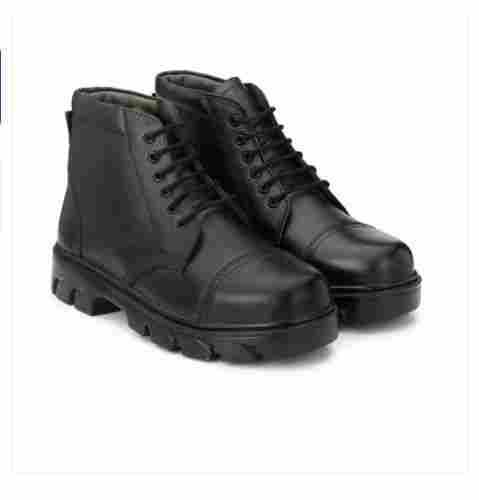 Black Comfortable And Breathable With Round Toe Leather Dms Men Boot