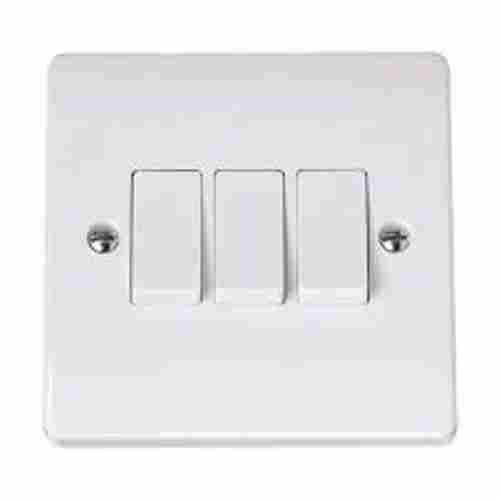 Modular Electrical Three Button 1 Way Control On/Off Switches, 220volts