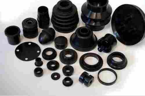 Rubber Moulding Components, Compact Design, Round Shape And Black Color