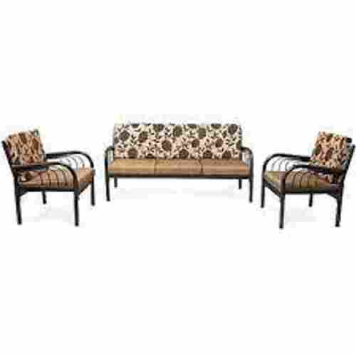Best Quality Modern Wrought Iron And Cotton Sofa Set For Home Furniture, 5 Seater