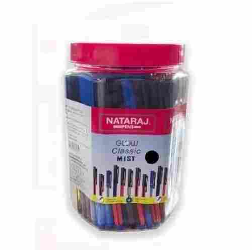 6 Inch Size Plastic Body Multicolor Glow Classic Mist Natraj Pens 