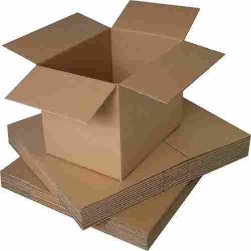 Lightweight Eco Friendly Reusable Rectangle Plain Brown Corrugated Box