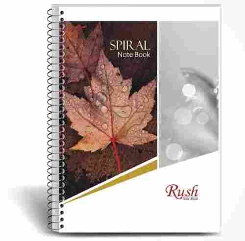 Smooth And Soft Ruled Pages A5 Size Spiral Hard Cover Writing Notebook 