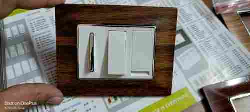 Shock Proof Heavy Duty And Energy Efficient Plastic White Brown Electrical Switch 