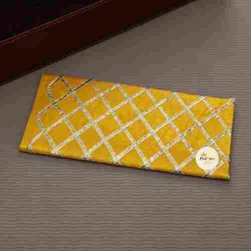 Light Weight Printed Design Rectangular Golden Line Yellow Money Gift Envelopes