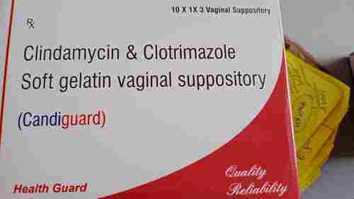 Candigurad Clindamycin And Clotrimazole Soft Gelatin Vaginal Suppository Medicine 