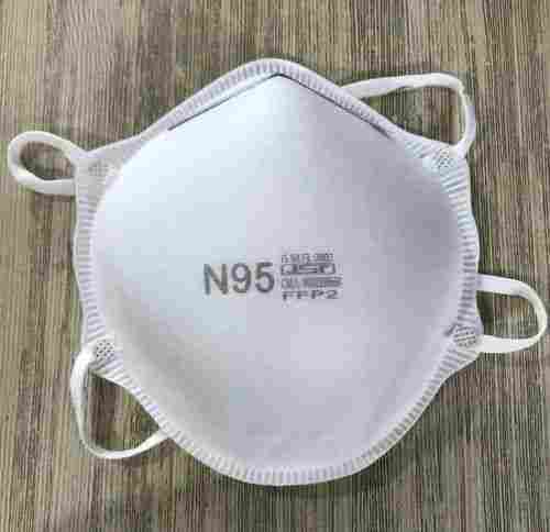 White Colour Reusable Anti Bacterial With Flexible Earlopp N95 Mask 