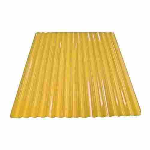 Light Weight Strong Durable Rectangular Rust Resistant Heavy Duty Yellow Powder Coating Roofing Sheet