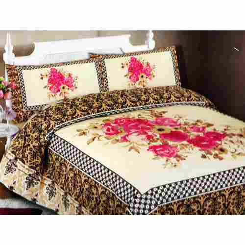 Comfortable And Breathable Printed Multicolor Cotton Bed Sheet