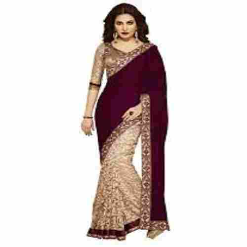 Women Light Weight And Comfortable Elegant Look Party Wear Saree