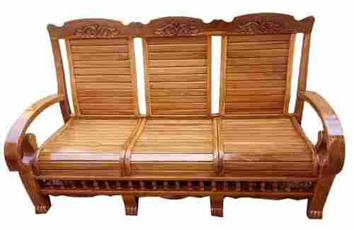 Brown Attractive And Stylish Strongly Constructed Wooden Sofa