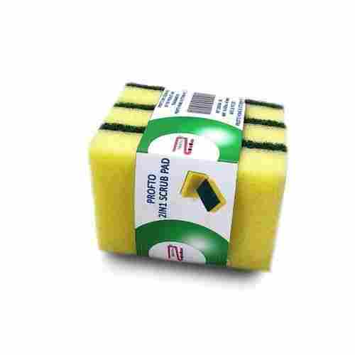 Cleaning Foam Pad Scrubber Long Lasting Nylon Material And Rectangular Shape 