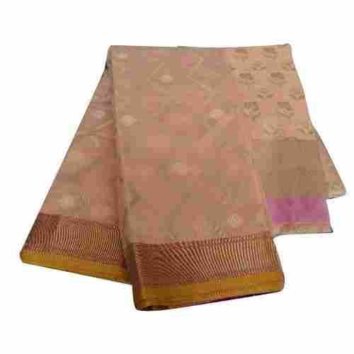 Breathable Designed Silk Cotton Casual Wear Chanderi Cotton Saree