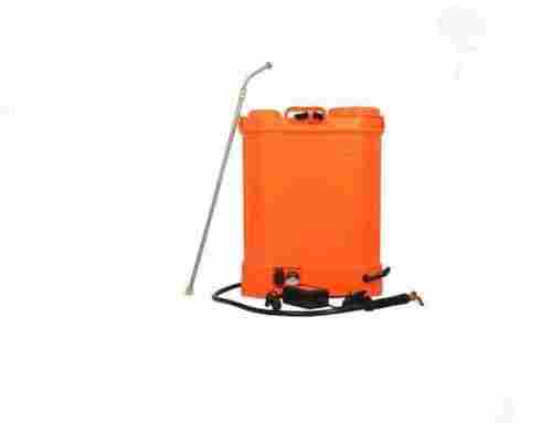 Capacity 16 Liter Rectangular Abs Plastic Orange Agriculture Spray Pump
