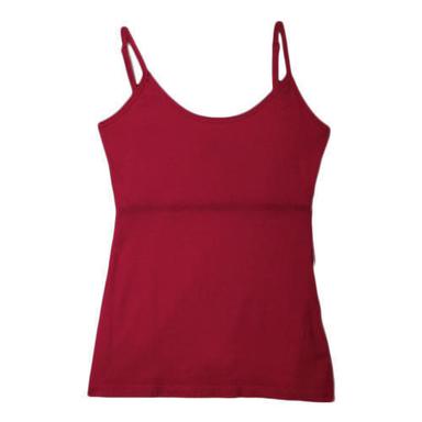 Red Soft,Breathable And Comfortable Super Soft Girls Camisole For Daily Use 