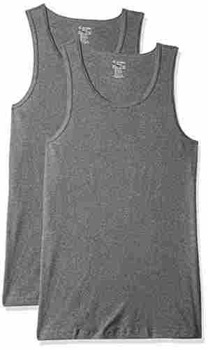 Plain Pattern Sleeveless Comfortable And Breathable Men'S Cotton Vest