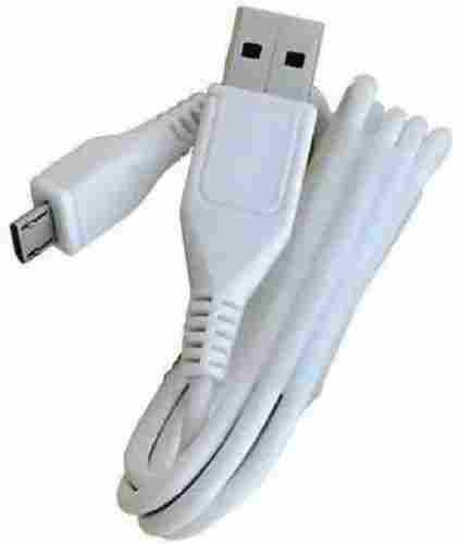 1.3 Meter Length White Rubber Round Usb Data Cable 