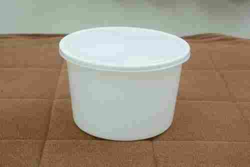 Environment Friendly Soft And Comfortable Plastic Plain Round Container 1200 Ml 
