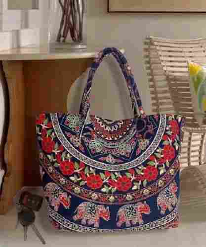 Ladies Lightweight And Strong Fashionable Multicolor Handmade Bag