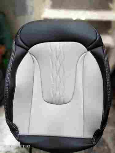 Easy To Install Dirt Free Soft Fabric Leather White And Black Designer Car Seat Cover