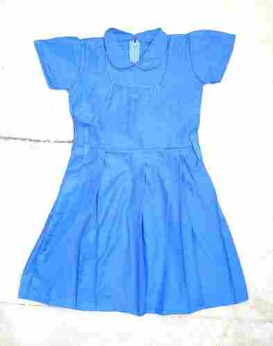 Light Blue Comfortable And Washable Sleeveless School Tunics For 4 To 8 Years Girls
