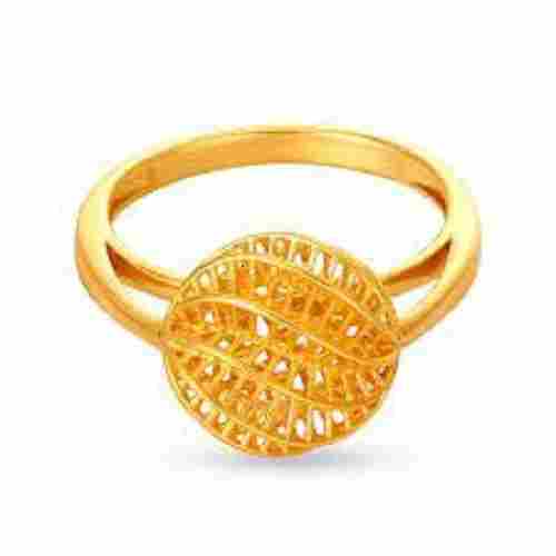 Elegant Look Designer And Fancy Certified Jewellery Golden Plated Ring 