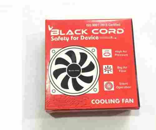 Input 12 Volt Pvc Plastic Black Silent Operated Cpu For Computer Cooling Fan