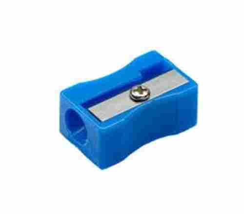 Easy To Use Sharp Blade Light Weight Rectangular Blue Plastic Pencil Sharpener 