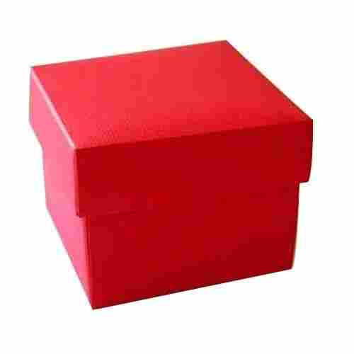 Red Square Shaped Strong And Eco Friendly Cardboard Corrugated Box 