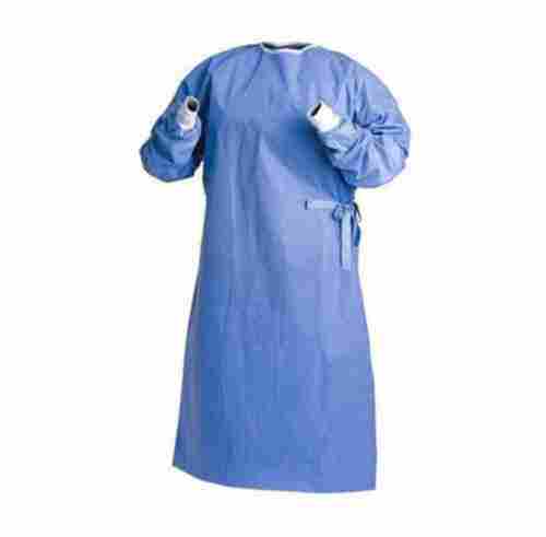Free Size Non Woven Plain Disposable Surgical Gown for Hospital Use