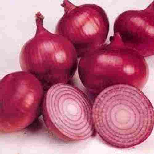 Round Shaped Spicy Flavor Naturally Grown Red-Pink Fresh Onions, 1 K G
