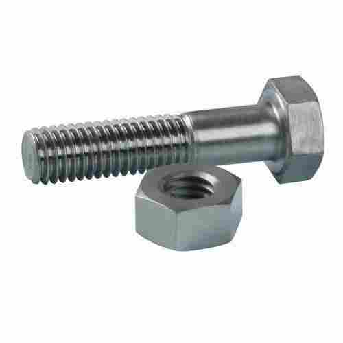 Long Lasting Heavy Duty Rust And Corrosion Resistance Sliver Iron Ms Bolt Nut