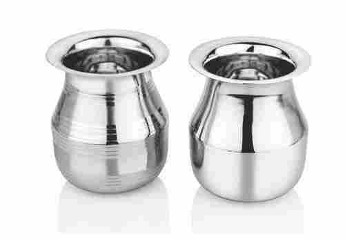 Scratch Resistant Lightweight Easy To Use Silver Stainless Steel Lota