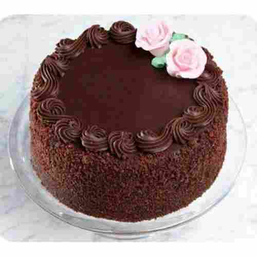 Eggless Sweet And Tasty Mouth Melting Fluffy Moist Chocolate Brown Choco Cake